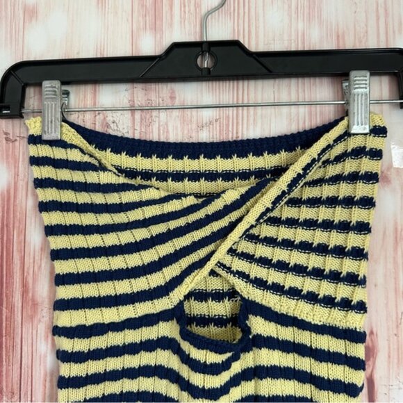 Amazon Générique Y2k Crop Top Striped Knitted Strapless Tube Tank Top - Picture 5 of 8